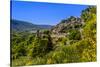 France, Provence, Vaucluse, Bonnieux, View of the Village-Udo Siebig-Stretched Canvas