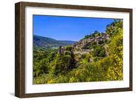 France, Provence, Vaucluse, Bonnieux, View of the Village-Udo Siebig-Framed Photographic Print