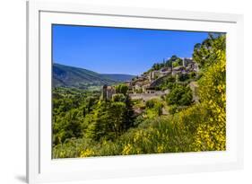 France, Provence, Vaucluse, Bonnieux, View of the Village-Udo Siebig-Framed Photographic Print