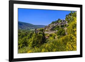 France, Provence, Vaucluse, Bonnieux, View of the Village-Udo Siebig-Framed Photographic Print