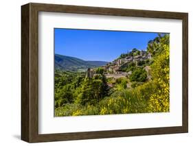 France, Provence, Vaucluse, Bonnieux, View of the Village-Udo Siebig-Framed Photographic Print