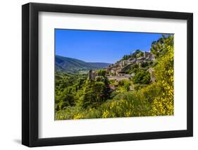 France, Provence, Vaucluse, Bonnieux, View of the Village-Udo Siebig-Framed Photographic Print