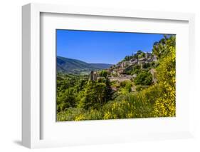 France, Provence, Vaucluse, Bonnieux, View of the Village-Udo Siebig-Framed Photographic Print