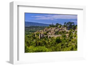 France, Provence, Vaucluse, Bonnieux, View of the Village-Udo Siebig-Framed Photographic Print