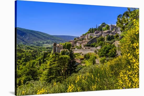 France, Provence, Vaucluse, Bonnieux, View of the Village-Udo Siebig-Stretched Canvas