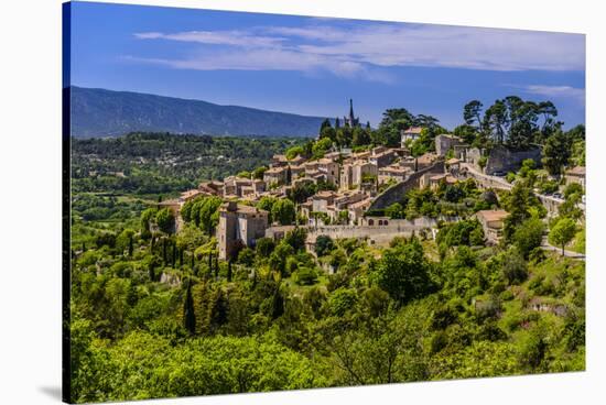 France, Provence, Vaucluse, Bonnieux, View of the Village-Udo Siebig-Stretched Canvas