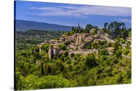 France, Provence, Vaucluse, Bonnieux, View of the Village-Udo Siebig-Stretched Canvas