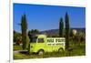 France, Provence, Vaucluse, Coustellet, Olive Mill, Pickup Van Citroen Type H, Advertising Vehicle-Udo Siebig-Framed Photographic Print