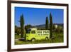 France, Provence, Vaucluse, Coustellet, Olive Mill, Pickup Van Citroen Type H, Advertising Vehicle-Udo Siebig-Framed Photographic Print