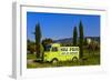 France, Provence, Vaucluse, Coustellet, Olive Mill, Pickup Van Citroen Type H, Advertising Vehicle-Udo Siebig-Framed Photographic Print