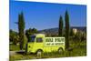 France, Provence, Vaucluse, Coustellet, Olive Mill, Pickup Van Citroen Type H, Advertising Vehicle-Udo Siebig-Mounted Premium Photographic Print