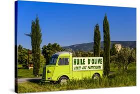 France, Provence, Vaucluse, Coustellet, Olive Mill, Pickup Van Citroen Type H, Advertising Vehicle-Udo Siebig-Stretched Canvas