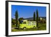 France, Provence, Vaucluse, Coustellet, Olive Mill, Pickup Van Citroen Type H, Advertising Vehicle-Udo Siebig-Framed Photographic Print