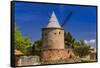 France, Provence, Vaucluse, Goult, Historical Windmill "Moulin De JŽrusalem-Udo Siebig-Framed Stretched Canvas