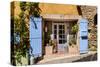 France, Provence, Vaucluse, Goult, House Facade, Door-Udo Siebig-Stretched Canvas