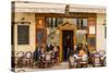 France, Provence, Vaucluse, Lourmarin, Old Town, Bistro-Udo Siebig-Stretched Canvas