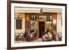 France, Provence, Vaucluse, Lourmarin, Old Town, Bistro-Udo Siebig-Framed Photographic Print