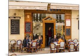 France, Provence, Vaucluse, Lourmarin, Old Town, Bistro-Udo Siebig-Mounted Photographic Print