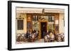 France, Provence, Vaucluse, Lourmarin, Old Town, Bistro-Udo Siebig-Framed Photographic Print