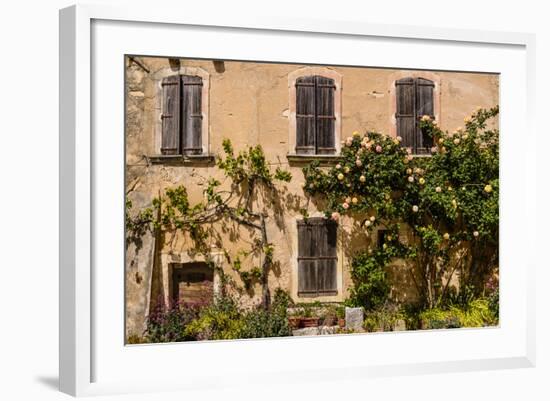 France, Provence, Vaucluse, Opp?de-Le-Vieux, Architecture Detail-Udo Siebig-Framed Photographic Print