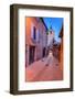 France, Provence, Vaucluse, Roussillon, Old Town Alley with Bell Tower-Udo Siebig-Framed Photographic Print