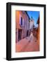 France, Provence, Vaucluse, Roussillon, Old Town Alley with Bell Tower-Udo Siebig-Framed Photographic Print