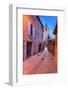 France, Provence, Vaucluse, Roussillon, Old Town Alley with Bell Tower-Udo Siebig-Framed Photographic Print