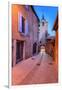 France, Provence, Vaucluse, Roussillon, Old Town Alley with Bell Tower-Udo Siebig-Framed Photographic Print