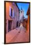 France, Provence, Vaucluse, Roussillon, Old Town Alley with Bell Tower-Udo Siebig-Framed Photographic Print