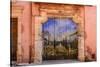 France, Provence, Vaucluse, Roussillon, Old Town, House Facade, House Gate, Mural Painting-Udo Siebig-Stretched Canvas