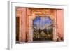 France, Provence, Vaucluse, Roussillon, Old Town, House Facade, House Gate, Mural Painting-Udo Siebig-Framed Photographic Print