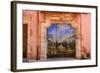 France, Provence, Vaucluse, Roussillon, Old Town, House Facade, House Gate, Mural Painting-Udo Siebig-Framed Photographic Print