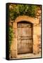 France, Provence, Vaucluse, Roussillon, Old Town, House Facade-Udo Siebig-Framed Stretched Canvas