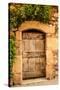 France, Provence, Vaucluse, Roussillon, Old Town, House Facade-Udo Siebig-Stretched Canvas