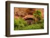 France, Provence, Vaucluse, Roussillon, Old Town, Rock Cave, Entrance Gate-Udo Siebig-Framed Photographic Print