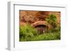 France, Provence, Vaucluse, Roussillon, Old Town, Rock Cave, Entrance Gate-Udo Siebig-Framed Photographic Print