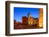 France, Provence, Vaucluse, Roussillon, Town Hall Square, Church-Udo Siebig-Framed Photographic Print