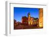 France, Provence, Vaucluse, Roussillon, Town Hall Square, Church-Udo Siebig-Framed Photographic Print