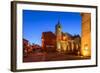 France, Provence, Vaucluse, Roussillon, Town Hall Square, Church-Udo Siebig-Framed Photographic Print