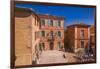 France, Provence, Vaucluse, Roussillon, Town Hall Square with Town Hall-Udo Siebig-Framed Photographic Print