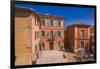 France, Provence, Vaucluse, Roussillon, Town Hall Square with Town Hall-Udo Siebig-Framed Photographic Print