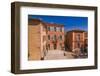 France, Provence, Vaucluse, Roussillon, Town Hall Square with Town Hall-Udo Siebig-Framed Photographic Print