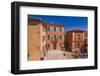 France, Provence, Vaucluse, Roussillon, Town Hall Square with Town Hall-Udo Siebig-Framed Photographic Print