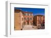 France, Provence, Vaucluse, Roussillon, Town Hall Square with Town Hall-Udo Siebig-Framed Photographic Print