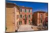 France, Provence, Vaucluse, Roussillon, Town Hall Square with Town Hall-Udo Siebig-Mounted Photographic Print