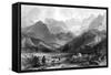 France Pyrenees-Thomas Allom-Framed Stretched Canvas