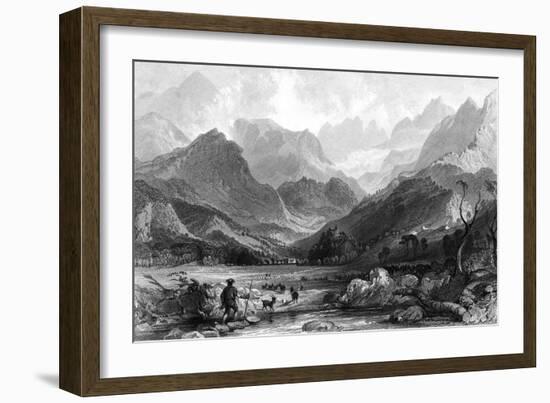 France Pyrenees-Thomas Allom-Framed Art Print