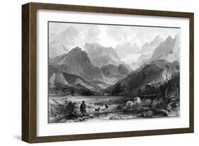France Pyrenees-Thomas Allom-Framed Art Print