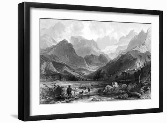 France Pyrenees-Thomas Allom-Framed Art Print