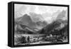 France Pyrenees-Thomas Allom-Framed Stretched Canvas